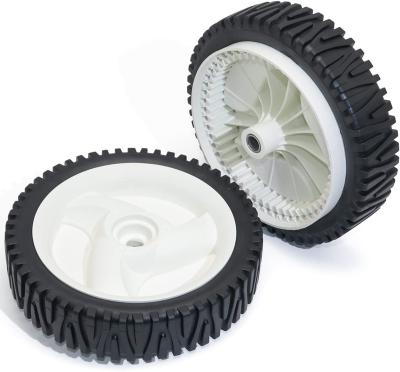 China Pk2 8 Speed ​​Assembly Flat Free Plastic Lawn Mower Wheel For 532403111 for sale