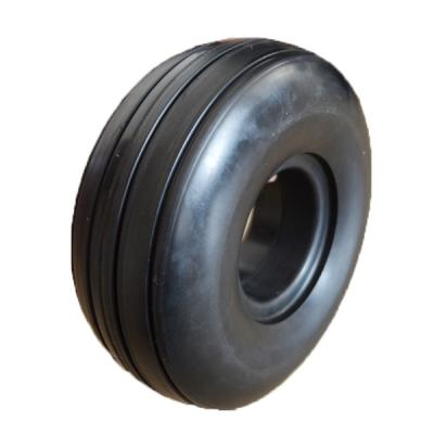 China Factory 11x4.00-5 semi pneumatic rubber tire with rib tread for residential and commercial mowers for sale