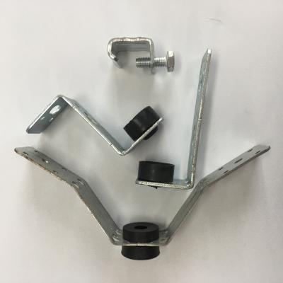 China Custom Carbon Steel Good Quality Metal Square Duct Tube Punching Brackets for sale