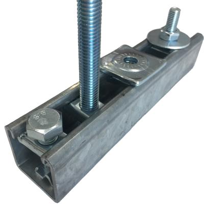 China Carbon Steel Solar Tie Strut Channel Nuts Spring Nuts With Plastic Mounting Wing for sale