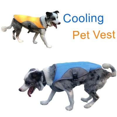 China Summer Pet Cool Vest Heat Stroke Prevention Dog Harness Cooler Jacket For Outdoor Walks Running Climbing for sale