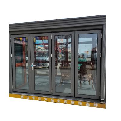 China Modern Folding Sliding Door Bi Fold Door Hinges Plastic Folding Door for sale