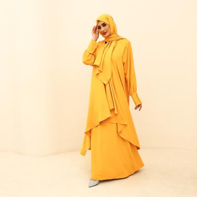 China Muslim Women Modest Dress Abaya Modest Jilbab Kaftan Long Sleeves New Anti-wrinkle Fashion Fancy Islamic Ethnic Clothing for sale