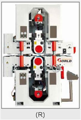 China 1600 mm width 2 heads 2 sides calibrating belt sanding machine BSG2616R for sale