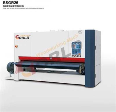 China BSGR26 2600 mm-het Werk Breedte 8 voet-MDF van het Breedtetriplex Raad Één Zij de Hoofd Brede Schuurmachine van de Riemkaliberbepaling Te koop