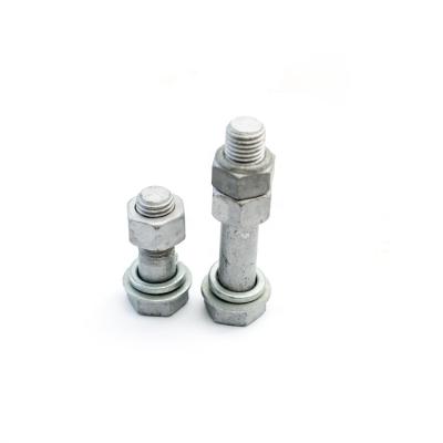 China Tower Hex Bolt and Nut for Electric Power Angle Tower for sale