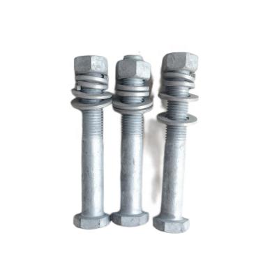 China High Strength Hexagon Steel Bolts For Structural Bolts Hot Dip Galvanized Steel Structural Heavy Hex Bolts And Nuts for sale