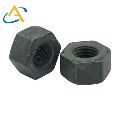 China General Industry Fastener Black Finished High Strength Carbon Steel Hex Nut for sale