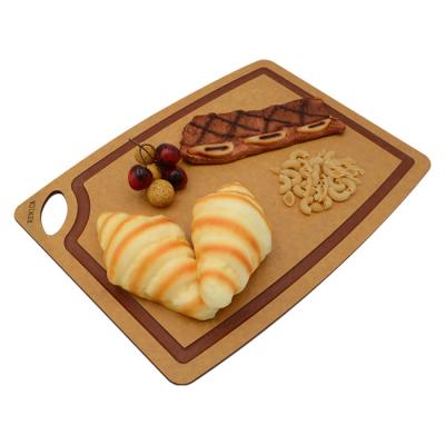 China Cheap Viable Dishwasher Safe Food Steak Serving Cutting Boards Wood Fiber for sale