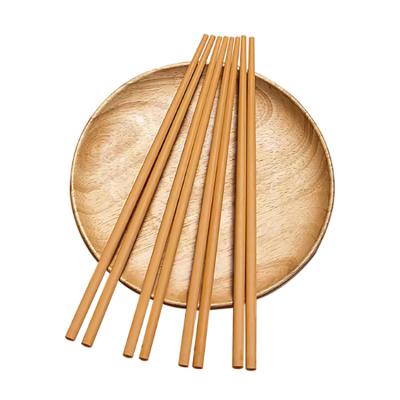 China Eco Friendly Classic Wooden Fiber Sushi Stocked Custom Chopsticks For Meat Vegetables for sale