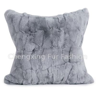 China CX-D-22 Anti-Decubitus Rex Rabbit Fur Cushion Genuine Covers/Pillow for sale