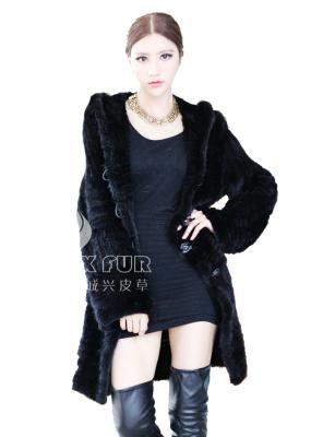 China CX-G-A-46C 2016 Winter Good Quality Fashion Breathable Knit Mink Fur Woman Fur Coat for sale