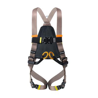 China Climbing High Strength Extension All Aluminum Five Point Harness Quick Break-in Slow Mountaineering Downhill Safety Rope Harness for sale