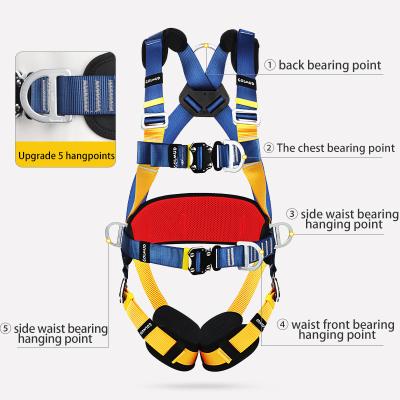 China High Strength Quick Wear Harness Protection Vertical Fall Harness For Construction Full Body Harness Safety for sale