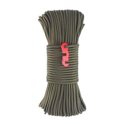 China Green Thickened Fixed Pole Pull Line Outdoor Windproof Tent Canopy 4mm Clothesline Tent Adjustment Tent Wind Rope for sale