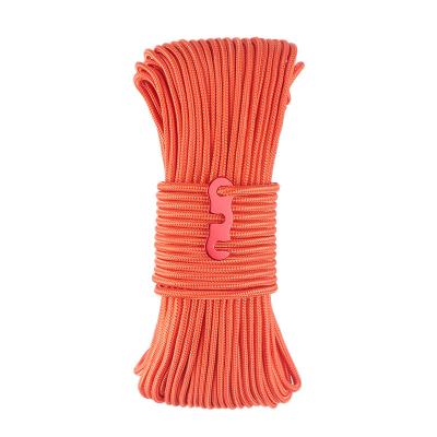 China Tent 4mm Orange Thickened Fixed Pole Pull Line Outdoor Windproof Awning Clothesline Tent Adjustment Tent Wind Rope for sale