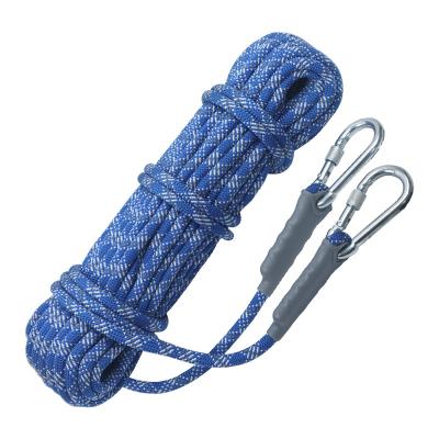 China Rescue Light 10mm Super Blue Reflective Guide High Strength Lift And Climbing Aid Rope for sale