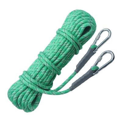 China Rescue Light 10mm Super Green Reflective Guide High Strength Lift And Climbing Aid Rope for sale