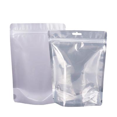 China Poly Packaging Moisture Proof Clear Window Plastic Zipper Mylar Food Bag For Food for sale