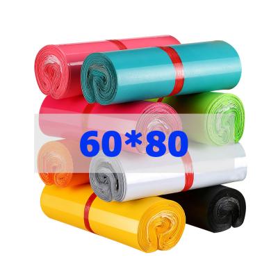 China Packing In Stock 60x80cm Colored Courier Clothing Yoga Express Self Adhesive Mat Large Packaging Plastic Poly Mailers Mailing Bags for sale