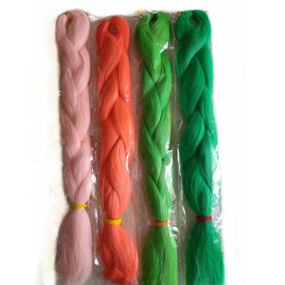 China Custom Hair Color Water Wave Highlight Synthetic Jumbo Braiding Hair Extensions Thermal 24