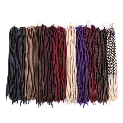 China Wholesale Synthetic Hair Dreadlocks Crochet Faux Locs Hair Faux Locks Crochet Braiding Hair Extensions 18