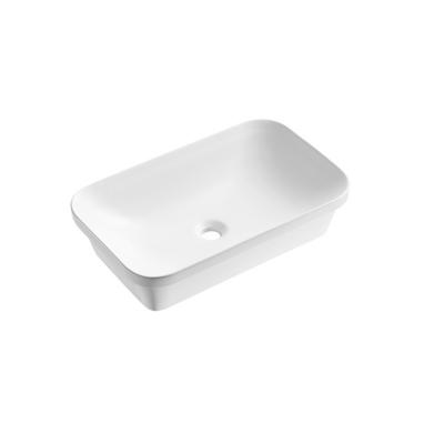 China Modern YUSHI  Luxury hotel ceramic bathroom wash basin sink Countertop White Bathroom Vanity Vessel Sinks Wash art Basin for sale