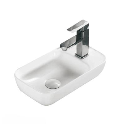 China Modern Good Quality Bathroom Counter Top Basin Ceramic Wash Hand Sink for Hotel for sale