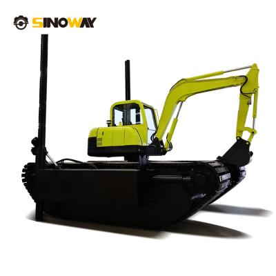 China Construction worksÂ   China Small Amphibious Swamp Buggy Excavator Swamp Buggies Excavators With Floating Pontoon for sale