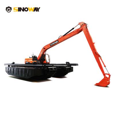 China Construction worksÂ   40ton excavator with pontoons land and water excavator swamp buggy for sale in stock for sale