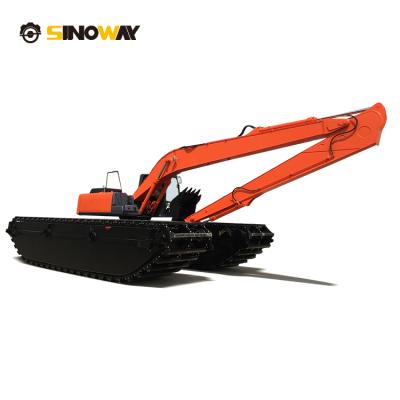 China Construction worksÂ   New Excavator Pontoon Excavator Long Boom 40ton Dredging Amphibious Excavator For Sale for sale