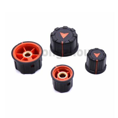 China Potentiometer Rubber Knob 35.5x20mm Rubber Knob Instrument Mixer Knob Blue Orange for sale