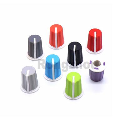 China Mixer Volume Power Amplifier Knob Half Shaft Knob Rubber Cap-Shape 16x19mm Fit Rubber Rubber for sale