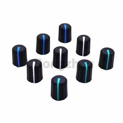 China Half Rubber Knob 11.5x14.5mm Shaft Volume Adjustment Digital Dies Knob Cap-Shape for sale