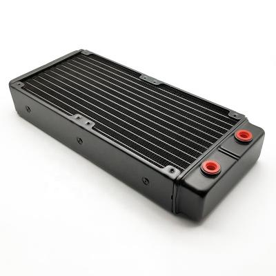 China Computer Case 2 Layers 240mm G1/4 Thicken Double 120 Aluminum Fans By Water Cooling Heat Exchange Radiator for sale