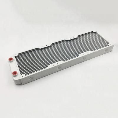 China Machinery Repairs Workshop 360mm High Density White Aluminum Triple Fans Water Cooling Radiator Mechanical Radiator for sale