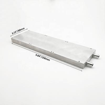 China Computer Case 250x80x12mm Aluminum Water Plate Radiator Liquid Cooling Block For Medical Device for sale