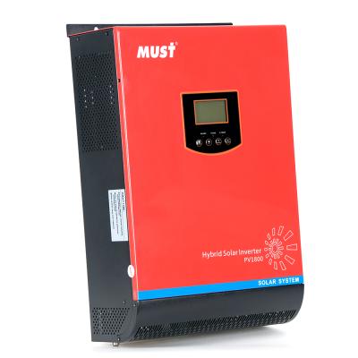 China Support Hybrid Solar Inverter 2019 MUST NEW 1KVA to 5KVA Pure Sine Wave MPPT Solar Off Grid Inverter for sale