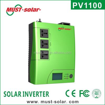 China PV1100 Plus Series 1000va High Frequency Home Solar Inverter 12 Volt 220 Volt Inverter 290*232*83mm for sale