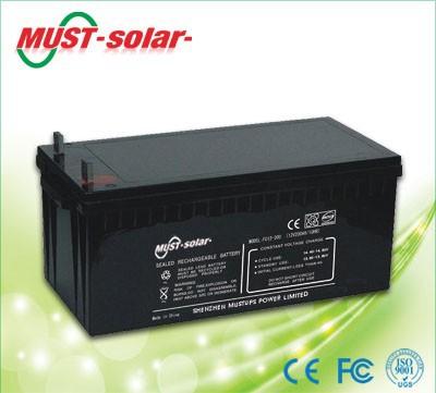 China UPS  12v 250ah gel solar battery for home solar system for sale