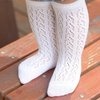 China QUICK DRY Soft QUICK DRY Newborn Baby Booties High Socks 0 -5 Years Toddler Baby Pure Cotton Mesh Breathable Socks Infant Knee High Socks for sale