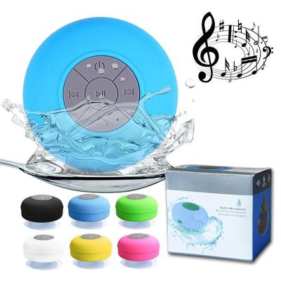 China Wholesale Price Shower Waterproof Portable Cell Phone Speaker Mobile Phone Mini Wireless No Step Sucker Speaker (BTS06) for sale