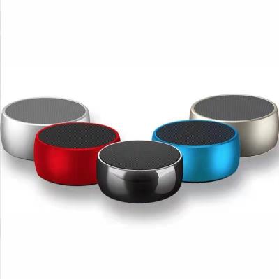 China No Metal Round Mini Portable Wireless BT Speaker Music Handsfree Calling Stereo Audio Speakers BS01 for sale