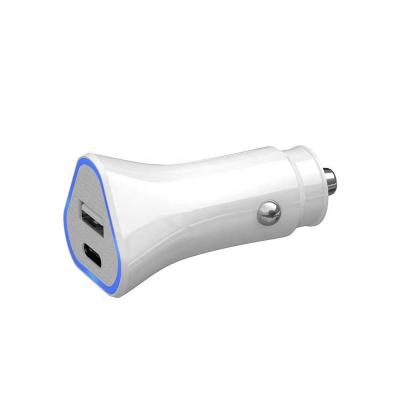 China Mobile Phone Factory OEM 20W Mobile Phone Charger Fast Charging USB Adapter Mini And Type C Electric Car Charger For iPhone for sale