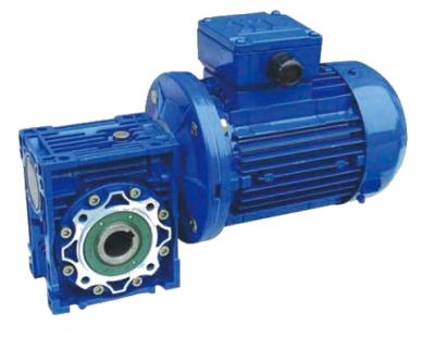 China RV Aluminum Alloy Worm Gear Reducer With Small Gear Motor And Extension Shaft for sale