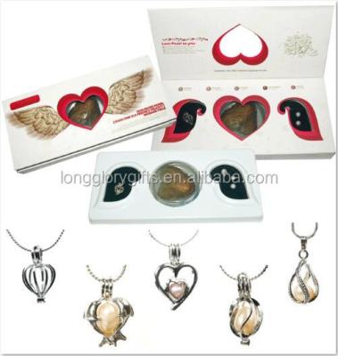 China DIY Jewelry Love Wish Pearl Kit DIY Jewelry Set,Love Wish Pearl Earrings+ring Gift Set,Fancy Pearl Jewelry Sets for sale