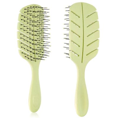 China New compact vented detangling hair brush for faster drying hair brush, wet and dry detangling hair brush for sale