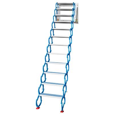 China Folding Ladders Ladder Indoor Invisible Folding Stairs Trace Ceiling Ladder 6.5ft-13ft Custom Carbon Steel for sale