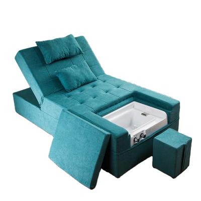 China Modern Luxury Durable Fabric Manicure Pedicure Chairs And Leather Bath Salon Furniture Foot Rest Chairs for sale