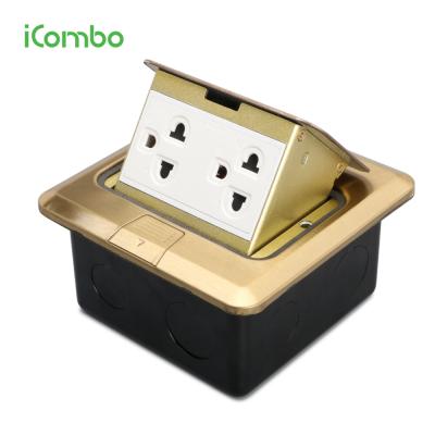 China Residential / General Purpose ICombo Pop Up Floor Socket With Box Double 16A 3 Pin Socket for sale